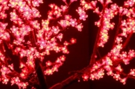 Напольный светильник Дерево " Сакура ", красный D=1,8m, H=1,5m 864 диода