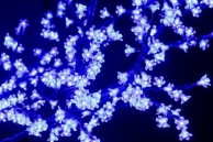 Напольный светильник Дерево " Сакура ", синий D=1,8m, H=1,5m 864 диода