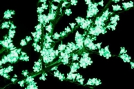 Напольный светильник Дерево " Сакура ", зеленый D=1,8m, H=1,5m 864 диода
