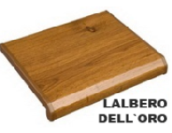 Подоконник ПВХ Danke, Лалберо Делоро (LALBERO DELL'ORO), ширина 10см
